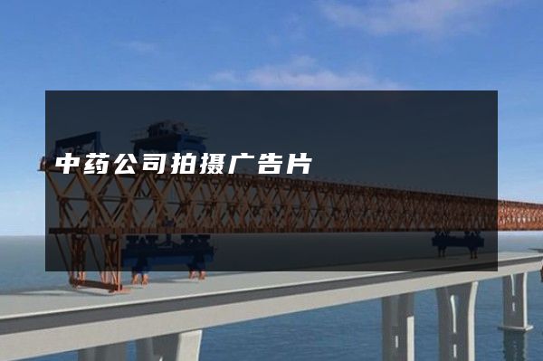 中药公司拍摄广告片