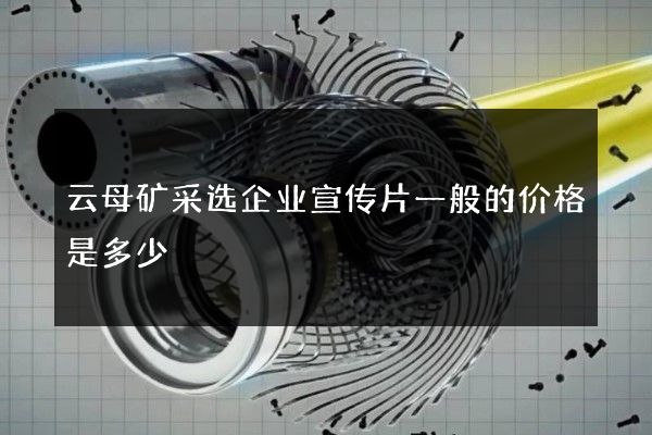 云母矿采选企业宣传片一般的价格是多少