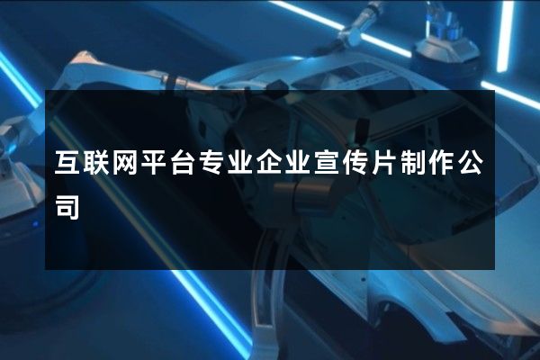 互联网平台专业企业宣传片制作公司