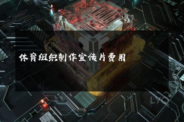 体育组织制作宣传片费用