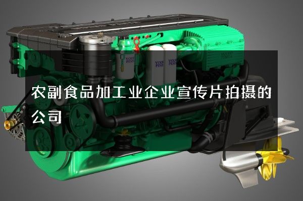 农副食品加工业企业宣传片拍摄的公司