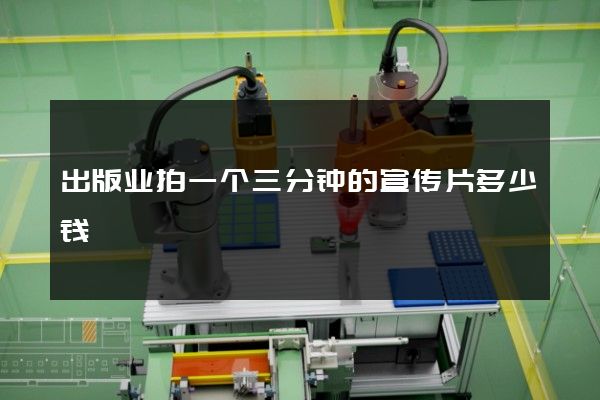 出版业拍一个三分钟的宣传片多少钱