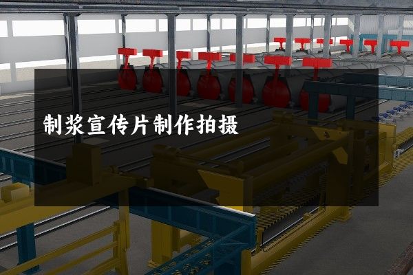 制浆宣传片制作拍摄