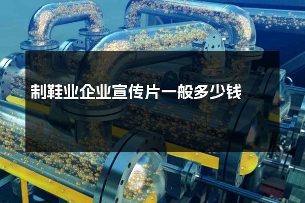 制鞋业企业宣传片一般多少钱