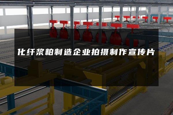 化纤浆粕制造企业拍摄制作宣传片