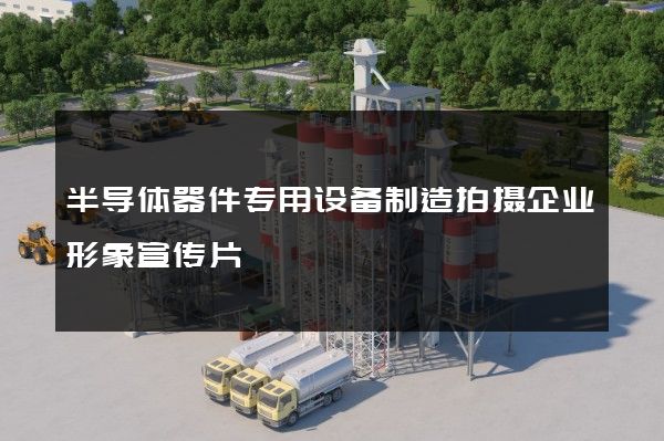 半导体器件专用设备制造拍摄企业形象宣传片