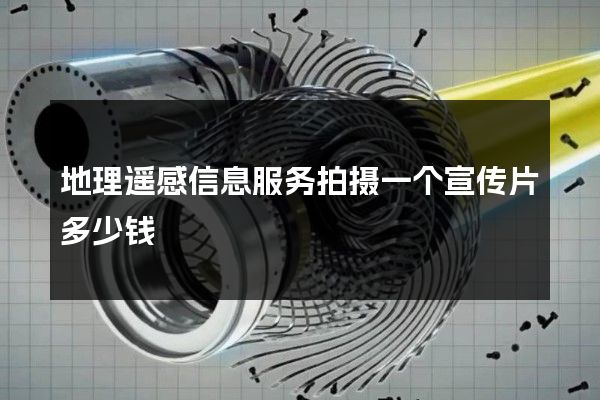 地理遥感信息服务拍摄一个宣传片多少钱