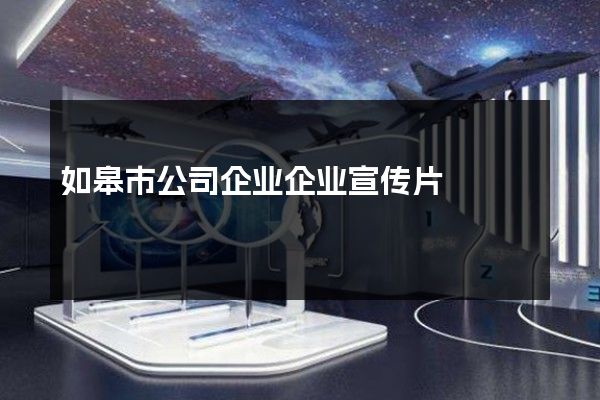 如皋市公司企业企业宣传片