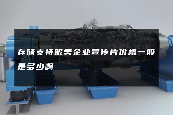 存储支持服务企业宣传片价格一般是多少啊