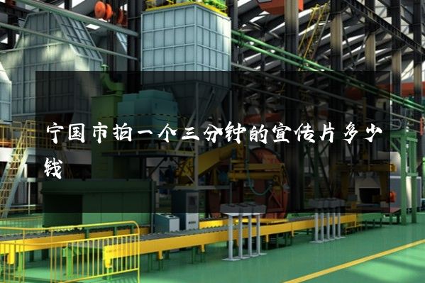 宁国市拍一个三分钟的宣传片多少钱