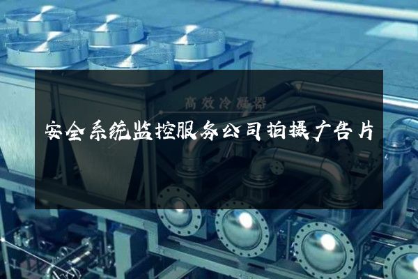 安全系统监控服务公司拍摄广告片