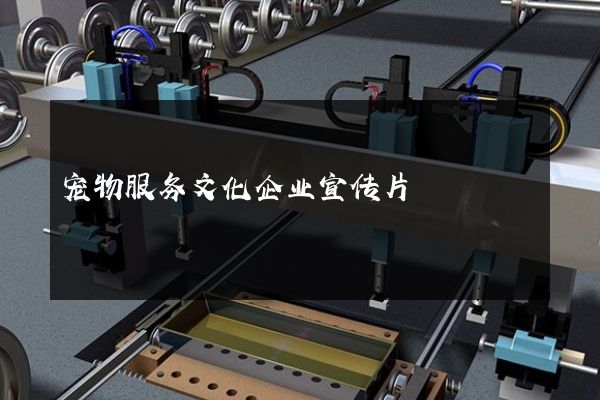 宠物服务文化企业宣传片