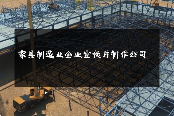 家具制造业企业宣传片制作公司