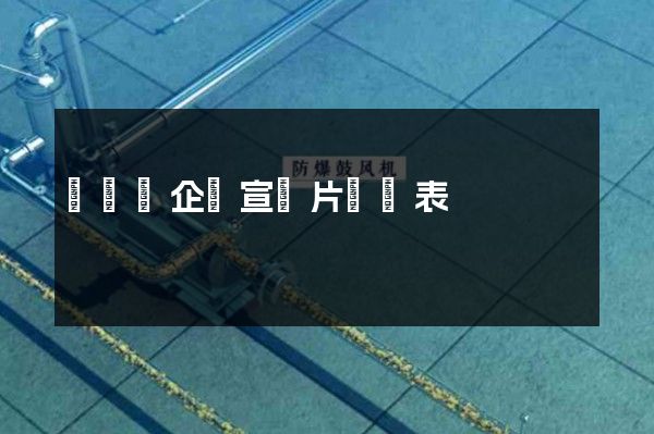 寶應縣企業宣傳片報價表