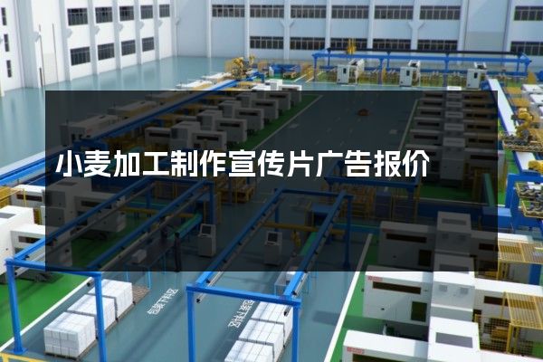 小麦加工制作宣传片广告报价