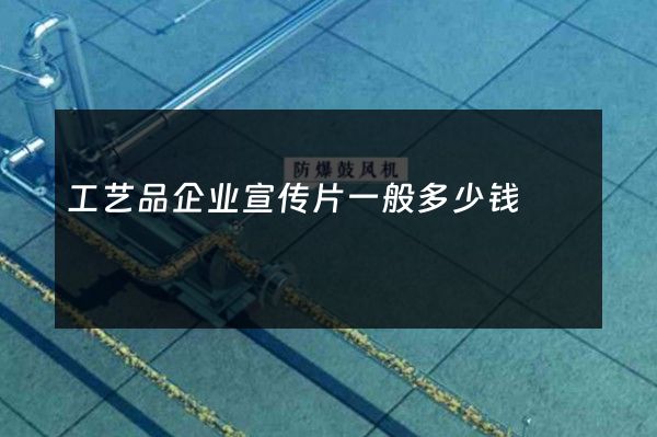 工艺品企业宣传片一般多少钱