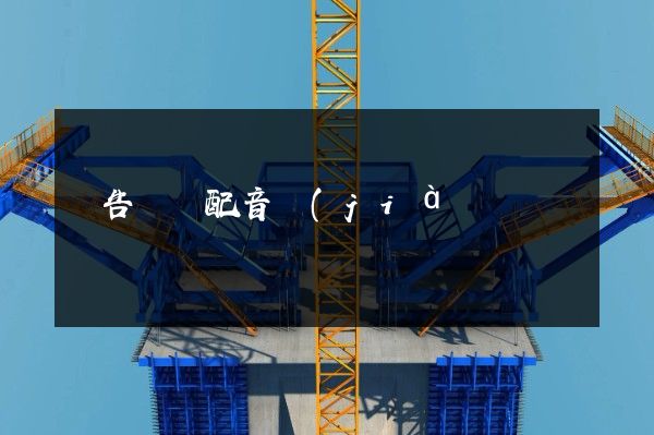 廣告視頻配音價(jià)格 廣告視頻配音價(jià)格