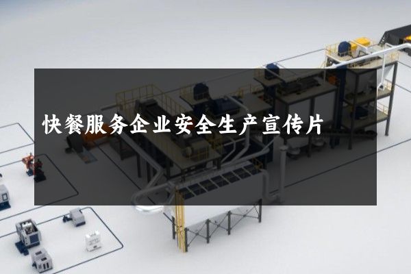 快餐服务企业安全生产宣传片