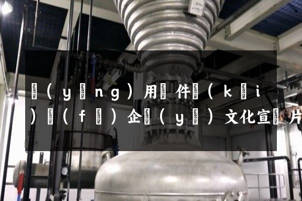 應(yīng)用軟件開(kāi)發(fā)企業(yè)文化宣傳片拍攝