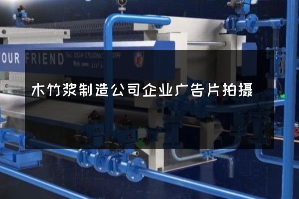 木竹浆制造公司企业广告片拍摄