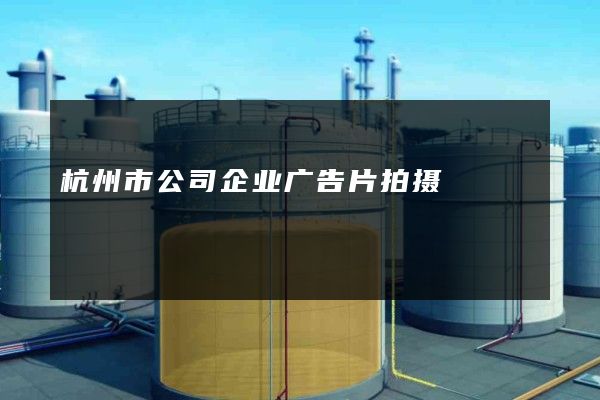 杭州市公司企业广告片拍摄