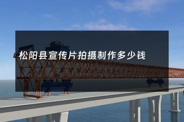 松阳县宣传片拍摄制作多少钱