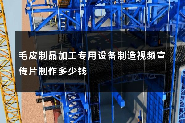 毛皮制品加工专用设备制造视频宣传片制作多少钱