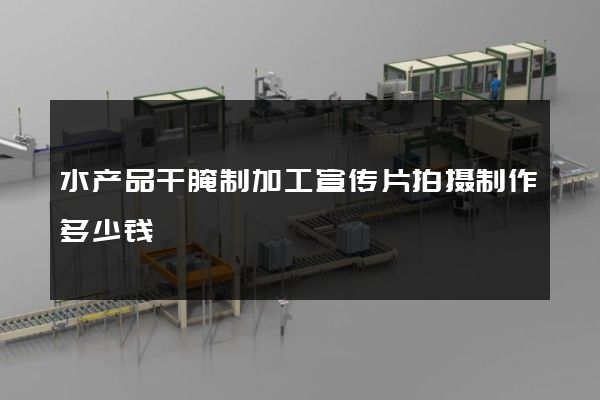 水产品干腌制加工宣传片拍摄制作多少钱