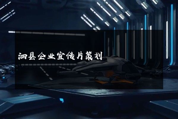 泗县企业宣传片策划