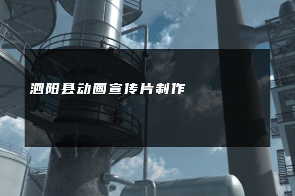 泗阳县动画宣传片制作
