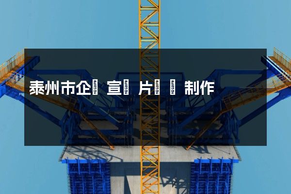 泰州市企業宣傳片視頻制作