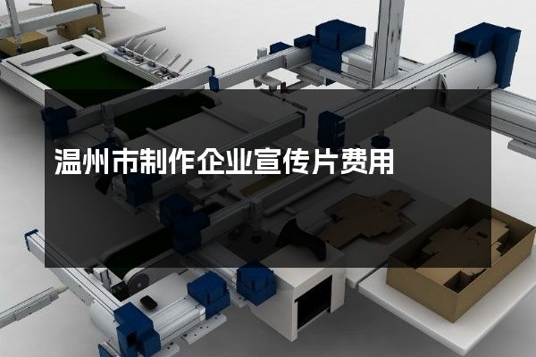 温州市制作企业宣传片费用