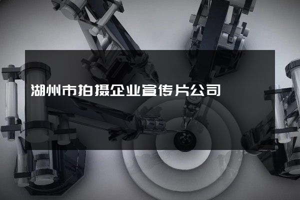 湖州市拍摄企业宣传片公司