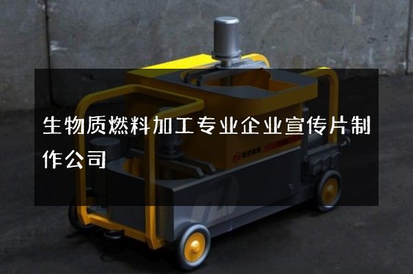 生物质燃料加工专业企业宣传片制作公司