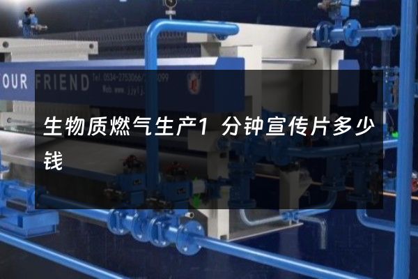 生物质燃气生产1分钟宣传片多少钱