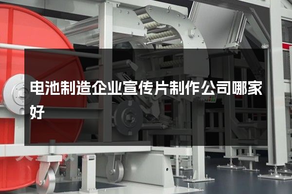电池制造企业宣传片制作公司哪家好