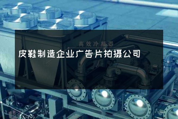 皮鞋制造企业广告片拍摄公司