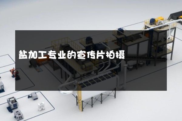 盐加工专业的宣传片拍摄