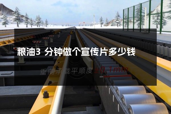 粮油3分钟做个宣传片多少钱