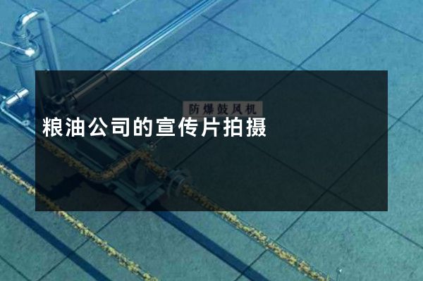 粮油公司的宣传片拍摄