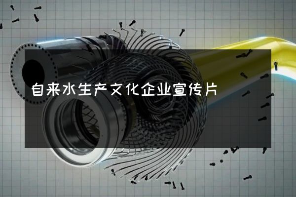 自来水生产文化企业宣传片