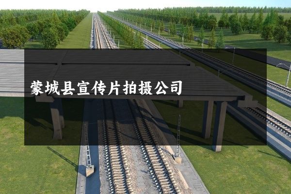 蒙城县宣传片拍摄公司