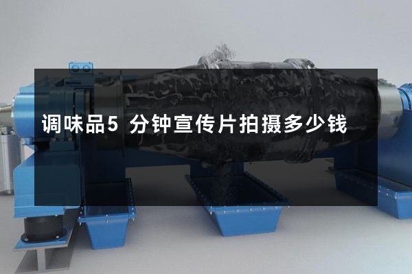 调味品5分钟宣传片拍摄多少钱