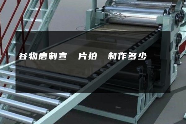 谷物磨制宣傳片拍攝制作多少錢 谷物磨制宣傳片拍攝制作多少錢
