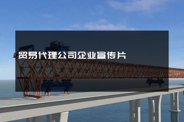 贸易代理公司企业宣传片