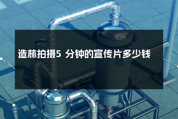 造林拍摄5分钟的宣传片多少钱