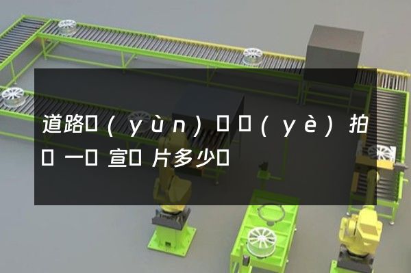 道路運(yùn)輸業(yè)拍攝一個宣傳片多少錢