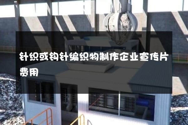 针织或钩针编织物制作企业宣传片费用