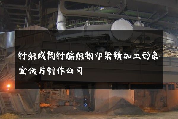 针织或钩针编织物印染精加工形象宣传片制作公司