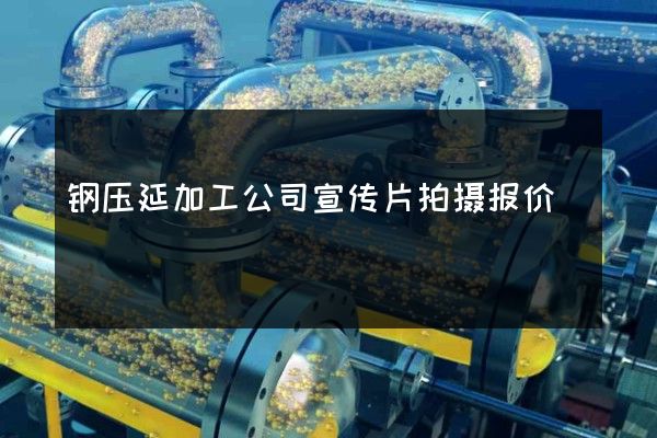 钢压延加工公司宣传片拍摄报价